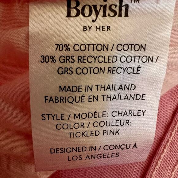NWOT Boyish - The Charley Wide Leg Tickled Pink Jeans – Sz 27 - Picture 13 of 13